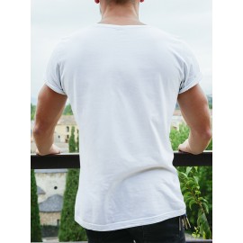 Spade A Print, Men's Graphic Design Crew Neck Active T-shirt, Casual Comfy Tees For Summer, Men's Clothing Tops For Daily Gym Workout Running Spade A Print, Men's Graphic Design Crew Neck Active T-shirt, Casual Comfy Tees For Summer, Men's Clothing Tops For Daily Gym Workout Running