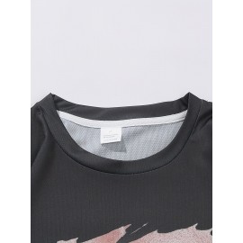 Sexy Muscle 3D Digital Pattern Print Men's Graphic T-shirts, Causal Comfy Tees, Short Sleeves Comfortable Pullover Tops, Men's Summer Clothing Sexy Muscle 3D Digital Pattern Print Men's Graphic T-shirts, Causal Comfy Tees, Short Sleeves Comfortable Pullover Tops, Men's Summer Clothing