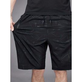 Men's Breathable Shorts With Pockets, Summer Rapid Dry Drawstring Sports Shorts For Running, Fitness, Training Men's Breathable Shorts With Pockets, Summer Rapid Dry Drawstring Sports Shorts For Running, Fitness, Training