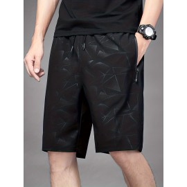 Men's Breathable Shorts With Pockets, Summer Rapid Dry Drawstring Sports Shorts For Running, Fitness, Training Men's Breathable Shorts With Pockets, Summer Rapid Dry Drawstring Sports Shorts For Running, Fitness, Training