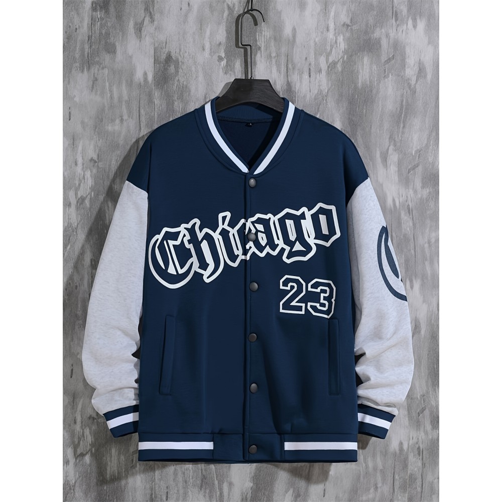 Spring And Autumn Street Men's Fashion Trend Loose Casual Baseball Uniform Jacket, Suitable For Outdoor And Dating Spring And Autumn Street Men's Fashion Trend Loose Casual Baseball Uniform Jacket, Suitable For Outdoor And Dating