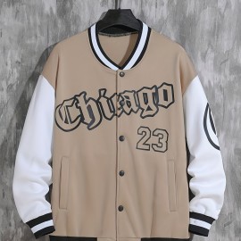 Spring And Autumn Street Men's Fashion Trend Loose Casual Baseball Uniform Jacket, Suitable For Outdoor And Dating Spring And Autumn Street Men's Fashion Trend Loose Casual Baseball Uniform Jacket, Suitable For Outdoor And Dating