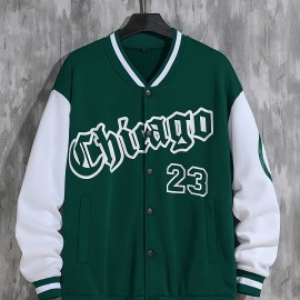 Spring And Autumn Street Men's Fashion Trend Loose Casual Baseball Uniform Jacket, Suitable For Outdoor And Dating Spring And Autumn Street Men's Fashion Trend Loose Casual Baseball Uniform Jacket, Suitable For Outdoor And Dating