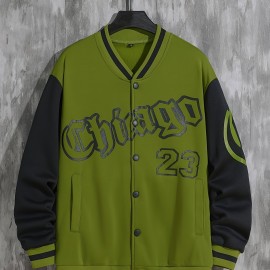 Spring And Autumn Street Men's Fashion Trend Loose Casual Baseball Uniform Jacket, Suitable For Outdoor And Dating Spring And Autumn Street Men's Fashion Trend Loose Casual Baseball Uniform Jacket, Suitable For Outdoor And Dating