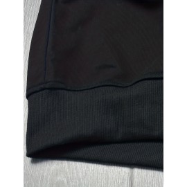 Men's Trendy Solid Sweatshirt, Casual Cotton Slightly Stretch Breathable Long Sleeve Loose Top For Outdoor Men's Trendy Solid Sweatshirt, Casual Cotton Slightly Stretch Breathable Long Sleeve Loose Top For Outdoor