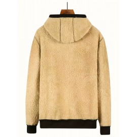 Lamb Velvet Autumn And Winter Sweater Men's Hooded New Trendy Handsome Solid Color Jacket Plus Velvet Thickened Clothes Lamb Velvet Autumn And Winter Sweater Men's Hooded New Trendy Handsome Solid Color Jacket Plus Velvet Thickened Clothes