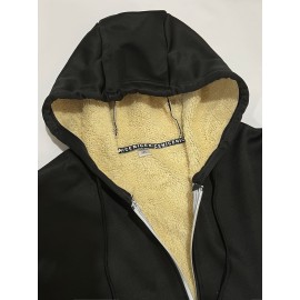 Lamb Velvet Autumn And Winter Sweater Men's Hooded New Trendy Handsome Solid Color Jacket Plus Velvet Thickened Clothes Lamb Velvet Autumn And Winter Sweater Men's Hooded New Trendy Handsome Solid Color Jacket Plus Velvet Thickened Clothes