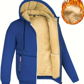 Lamb Velvet Autumn And Winter Sweater Men's Hooded New Trendy Handsome Solid Color Jacket Plus Velvet Thickened Clothes Lamb Velvet Autumn And Winter Sweater Men's Hooded New Trendy Handsome Solid Color Jacket Plus Velvet Thickened Clothes