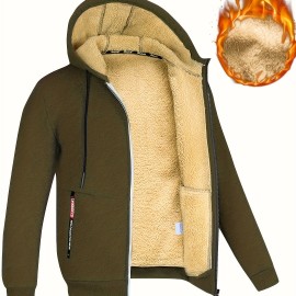 Lamb Velvet Autumn And Winter Sweater Men's Hooded New Trendy Handsome Solid Color Jacket Plus Velvet Thickened Clothes Lamb Velvet Autumn And Winter Sweater Men's Hooded New Trendy Handsome Solid Color Jacket Plus Velvet Thickened Clothes