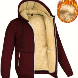 Lamb Velvet Autumn And Winter Sweater Men's Hooded New Trendy Handsome Solid Color Jacket Plus Velvet Thickened Clothes Lamb Velvet Autumn And Winter Sweater Men's Hooded New Trendy Handsome Solid Color Jacket Plus Velvet Thickened Clothes